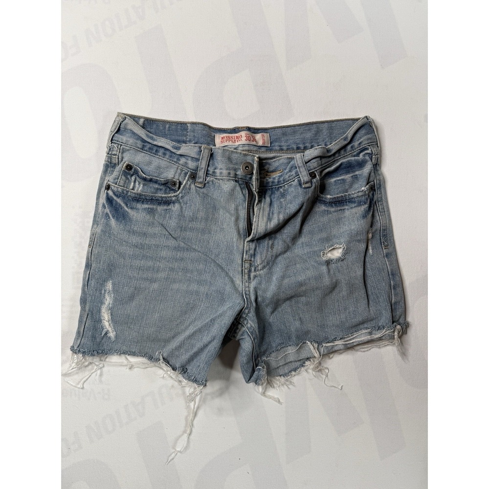 Mossimo Supply Co. Denim Cutoff Shorts 30x30 Light Wash Distressed Frayed Hem